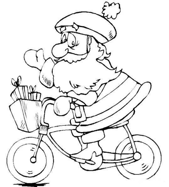 Çocuklar İçin Noel-Baba Boyama Sayfaları 