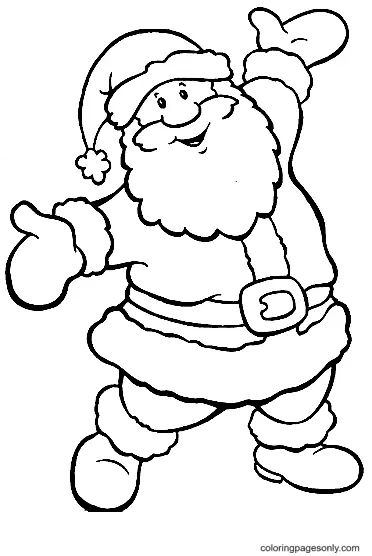 Çocuklar İçin Noel-Baba Boyama Sayfaları 