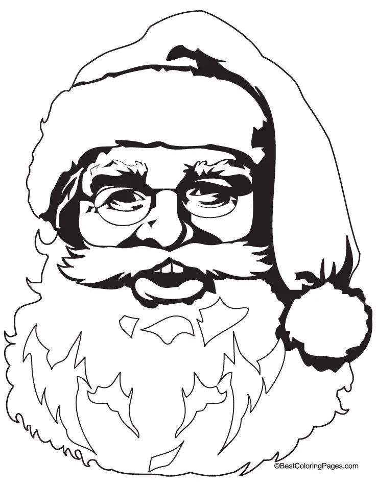 Çocuklar İçin Noel-Baba Boyama Sayfaları 