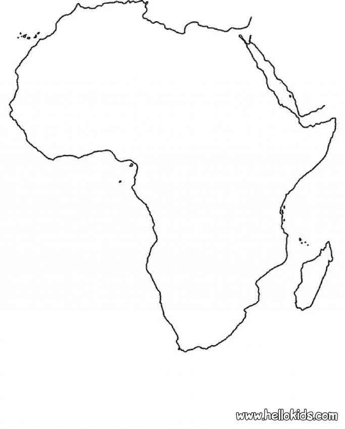 Çocuklar İçin  Ülkeler Medeniyetler Afrika Boyama Sayfaları 
