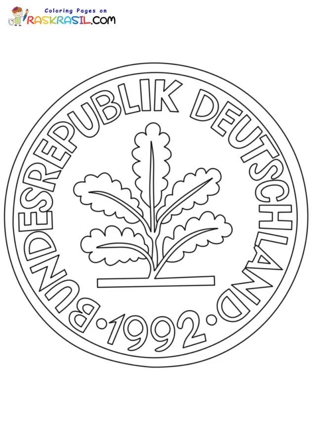 Çocuklar İçin  Ülkeler Medeniyetler Almanya Boyama Sayfaları 