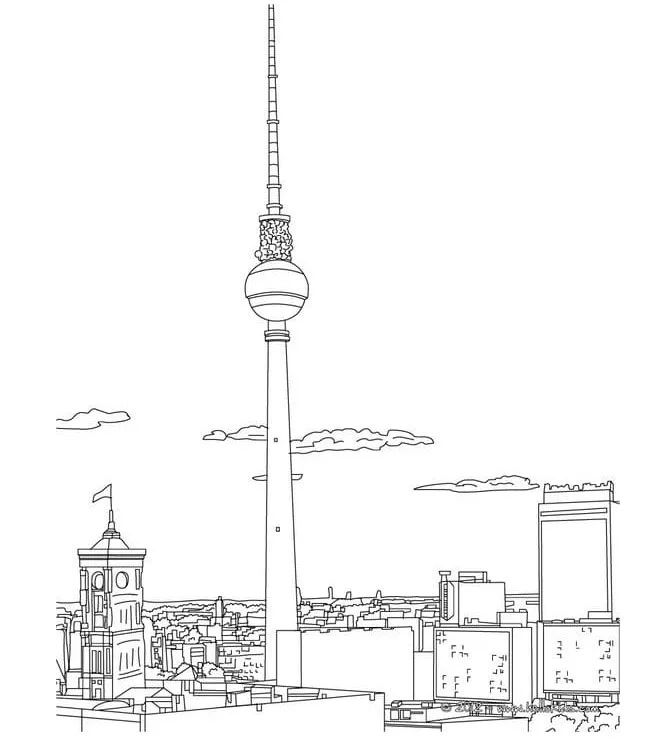 Çocuklar İçin  Ülkeler Medeniyetler Berlin Boyama Sayfaları 