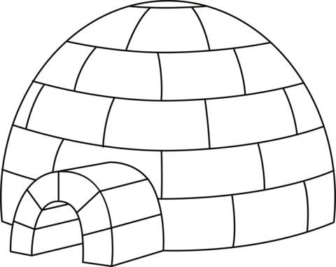 Çocuklar İçin  Ülkeler Medeniyetler Eskimo Boyama Sayfaları 