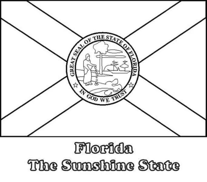Çocuklar İçin  Ülkeler Medeniyetler Florida Boyama Sayfaları 