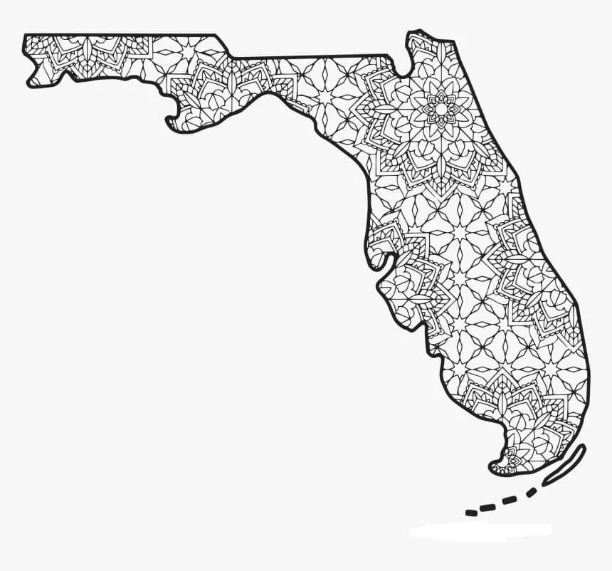 Çocuklar İçin  Ülkeler Medeniyetler Florida Boyama Sayfaları 