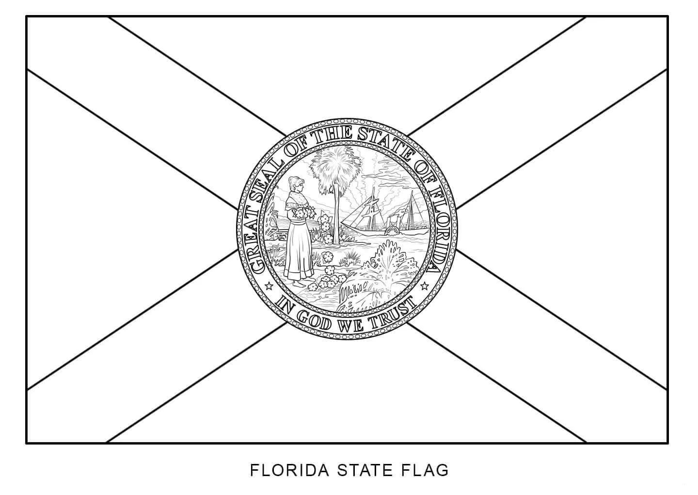 Çocuklar İçin  Ülkeler Medeniyetler Florida Boyama Sayfaları 
