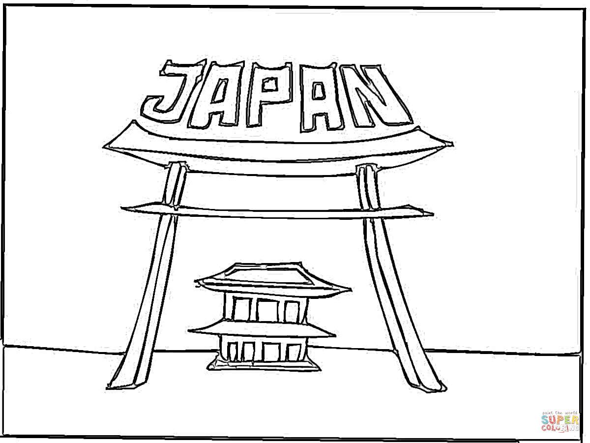 Çocuklar İçin  Ülkeler Medeniyetler Japonya Boyama Sayfaları 