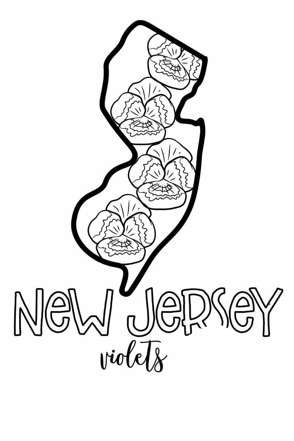 Çocuklar İçin  Ülkeler Medeniyetler New-Jersey Boyama Sayfaları 