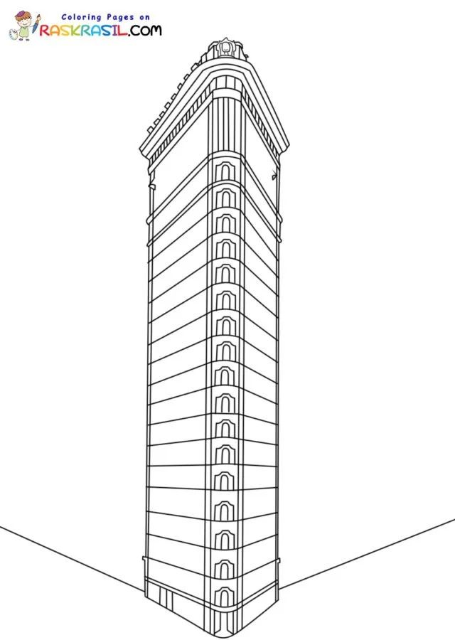 Çocuklar İçin  Ülkeler Medeniyetler Newyork Boyama Sayfaları 