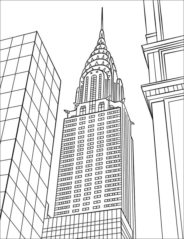 Çocuklar İçin  Ülkeler Medeniyetler Newyork Boyama Sayfaları 