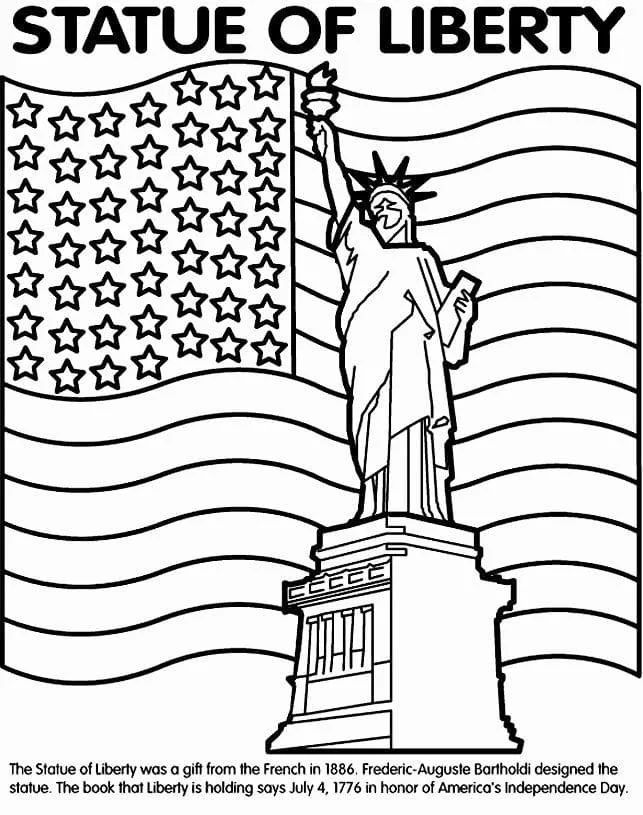 Çocuklar İçin  Ülkeler Medeniyetler Newyork Boyama Sayfaları 