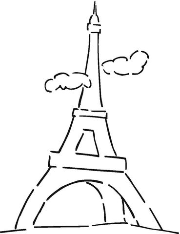 Çocuklar İçin  Ülkeler Medeniyetler Paris Boyama Sayfaları 