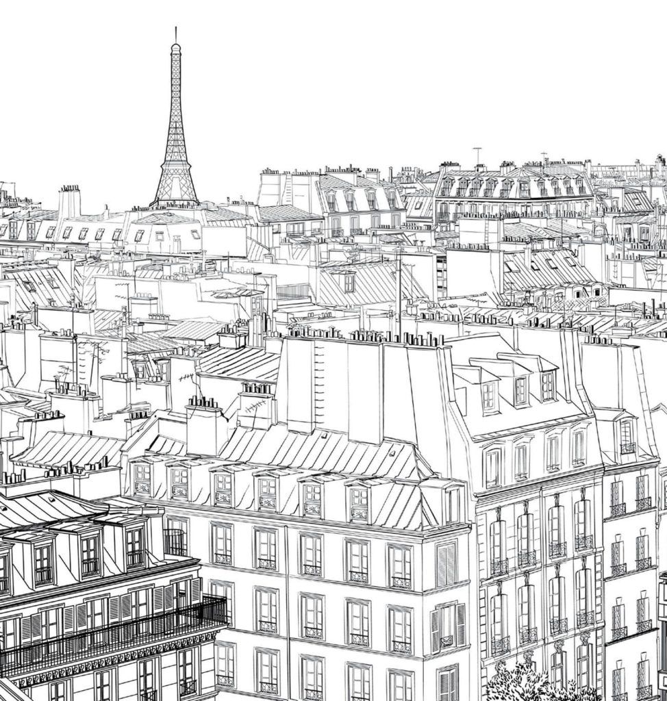 Çocuklar İçin  Ülkeler Medeniyetler Paris Boyama Sayfaları 