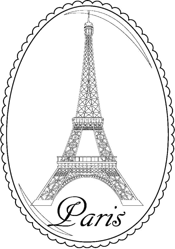Çocuklar İçin  Ülkeler Medeniyetler Paris Boyama Sayfaları 