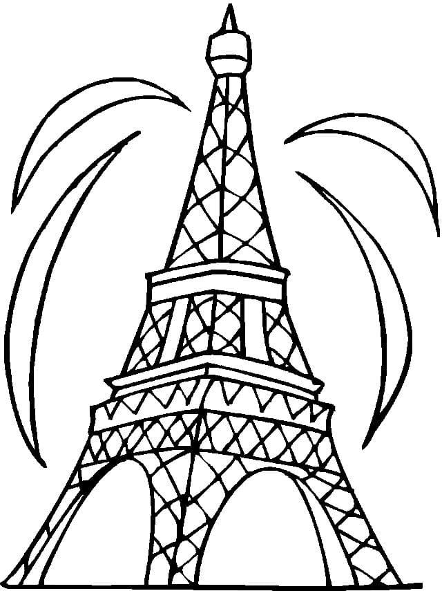 Çocuklar İçin  Ülkeler Medeniyetler Paris Boyama Sayfaları 