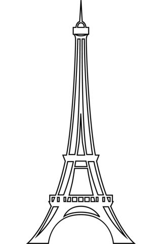 Çocuklar İçin  Ülkeler Medeniyetler Paris Boyama Sayfaları 