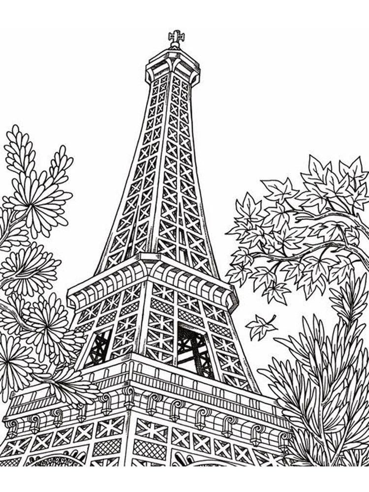 Çocuklar İçin  Ülkeler Medeniyetler Paris Boyama Sayfaları 