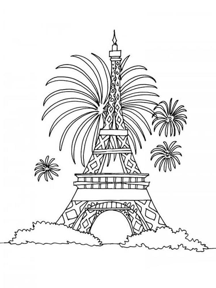 Çocuklar İçin  Ülkeler Medeniyetler Paris Boyama Sayfaları 