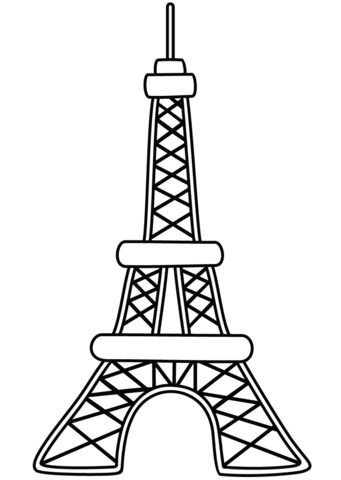 Çocuklar İçin  Ülkeler Medeniyetler Paris Boyama Sayfaları 