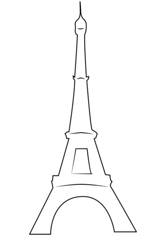 Çocuklar İçin  Ülkeler Medeniyetler Paris Boyama Sayfaları 