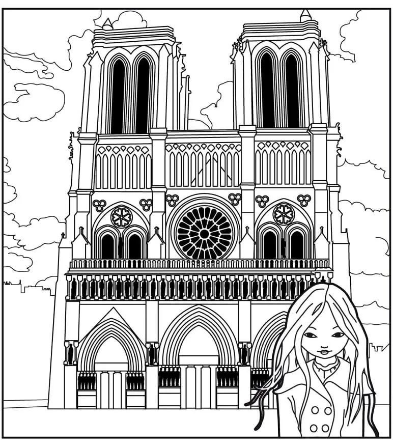 Çocuklar İçin  Ülkeler Medeniyetler Paris Boyama Sayfaları 