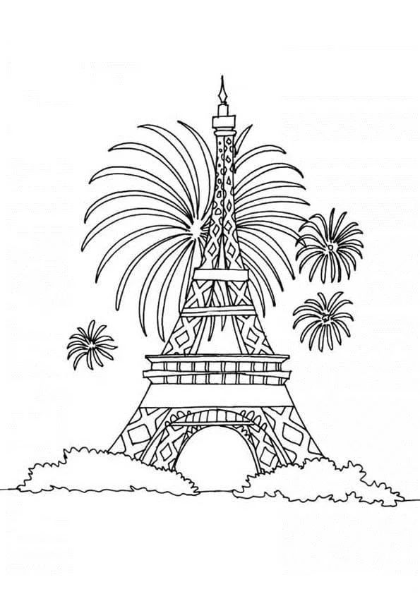 Çocuklar İçin  Ülkeler Medeniyetler Paris Boyama Sayfaları 