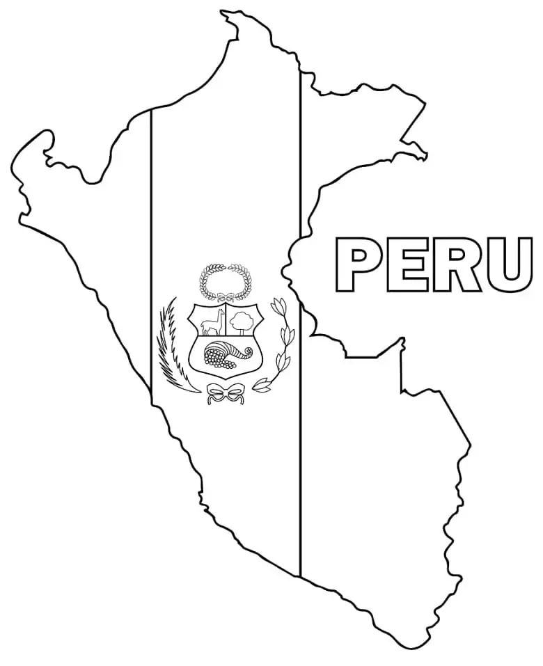 Çocuklar İçin  Ülkeler Medeniyetler Peru Boyama Sayfaları 