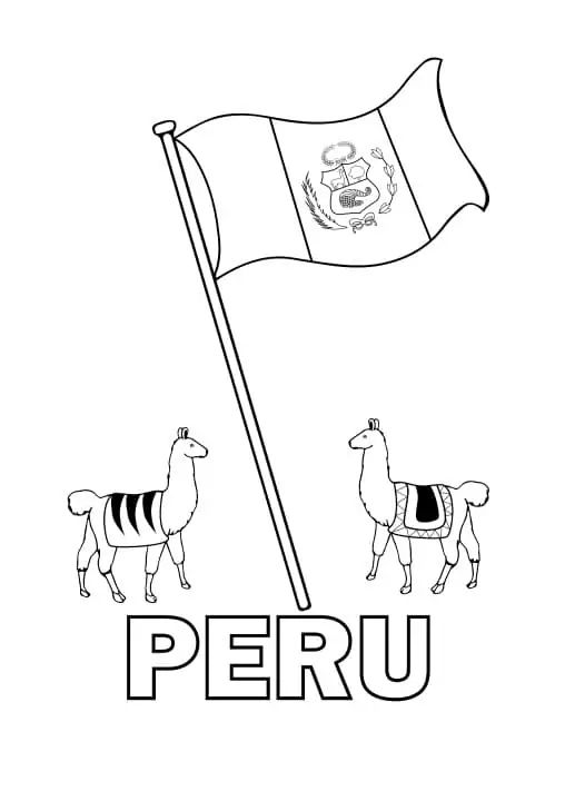 Çocuklar İçin  Ülkeler Medeniyetler Peru Boyama Sayfaları 