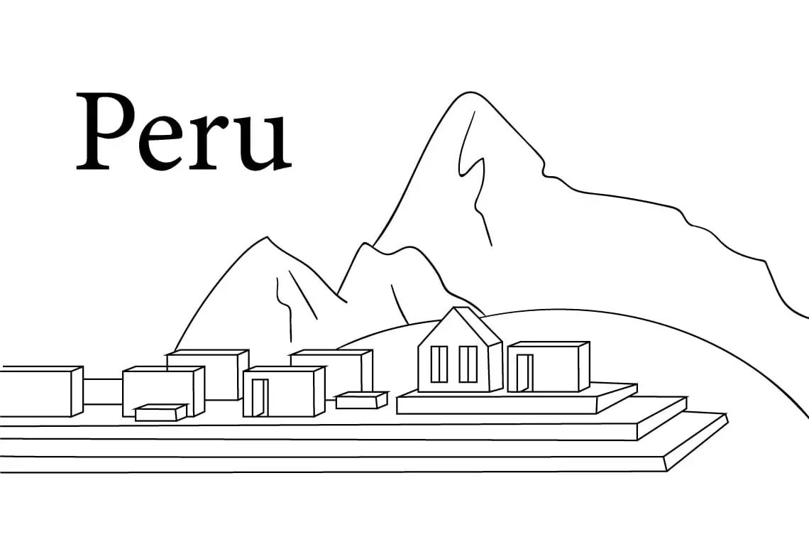Çocuklar İçin  Ülkeler Medeniyetler Peru Boyama Sayfaları 