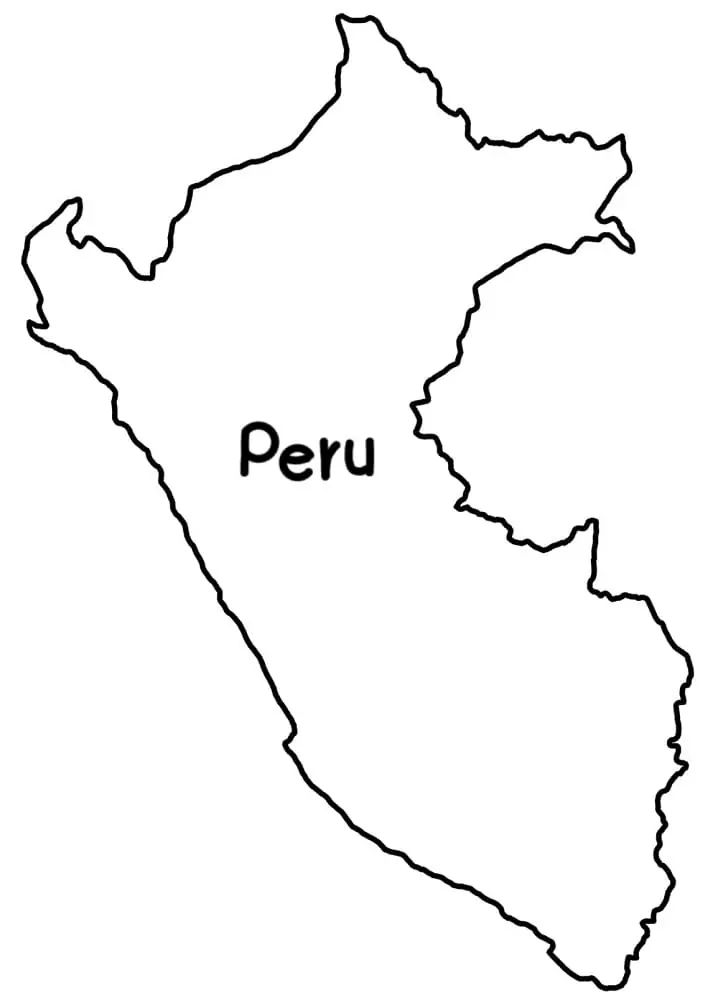 Çocuklar İçin  Ülkeler Medeniyetler Peru Boyama Sayfaları 
