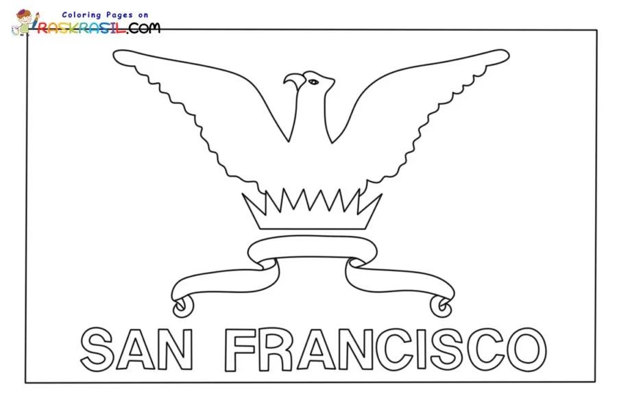 Çocuklar İçin  Ülkeler Medeniyetler San-Francisco Boyama Sayfaları 