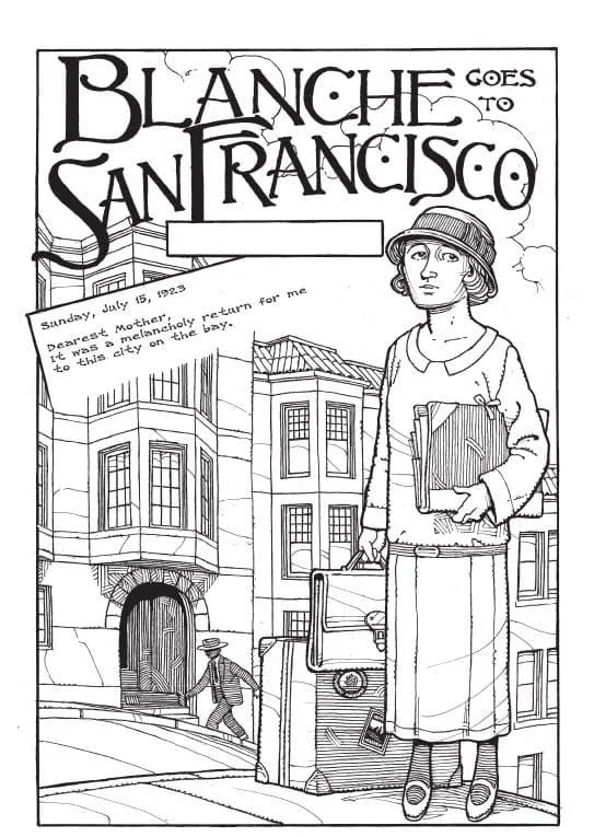 Çocuklar İçin  Ülkeler Medeniyetler San-Francisco Boyama Sayfaları 