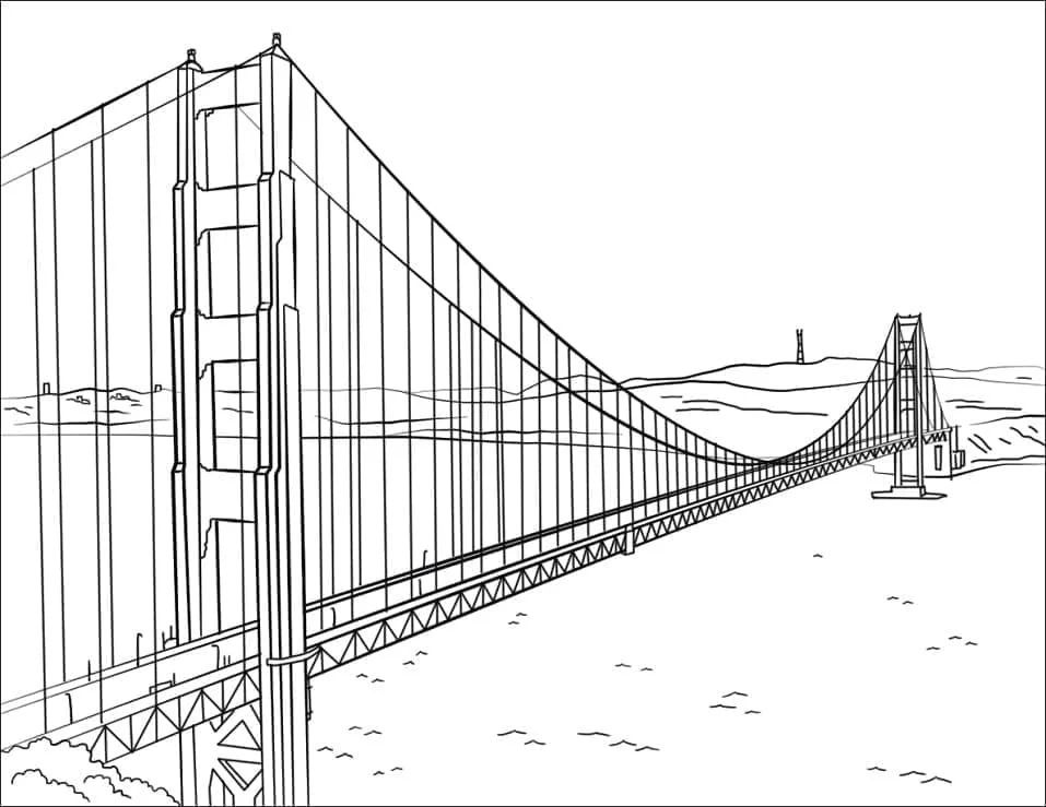 Çocuklar İçin  Ülkeler Medeniyetler San-Francisco Boyama Sayfaları 