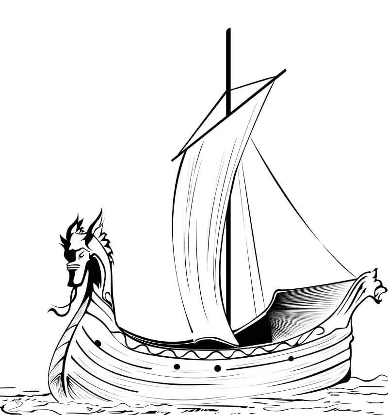 Çocuklar İçin  Ülkeler Medeniyetler Vikingler Boyama Sayfaları 