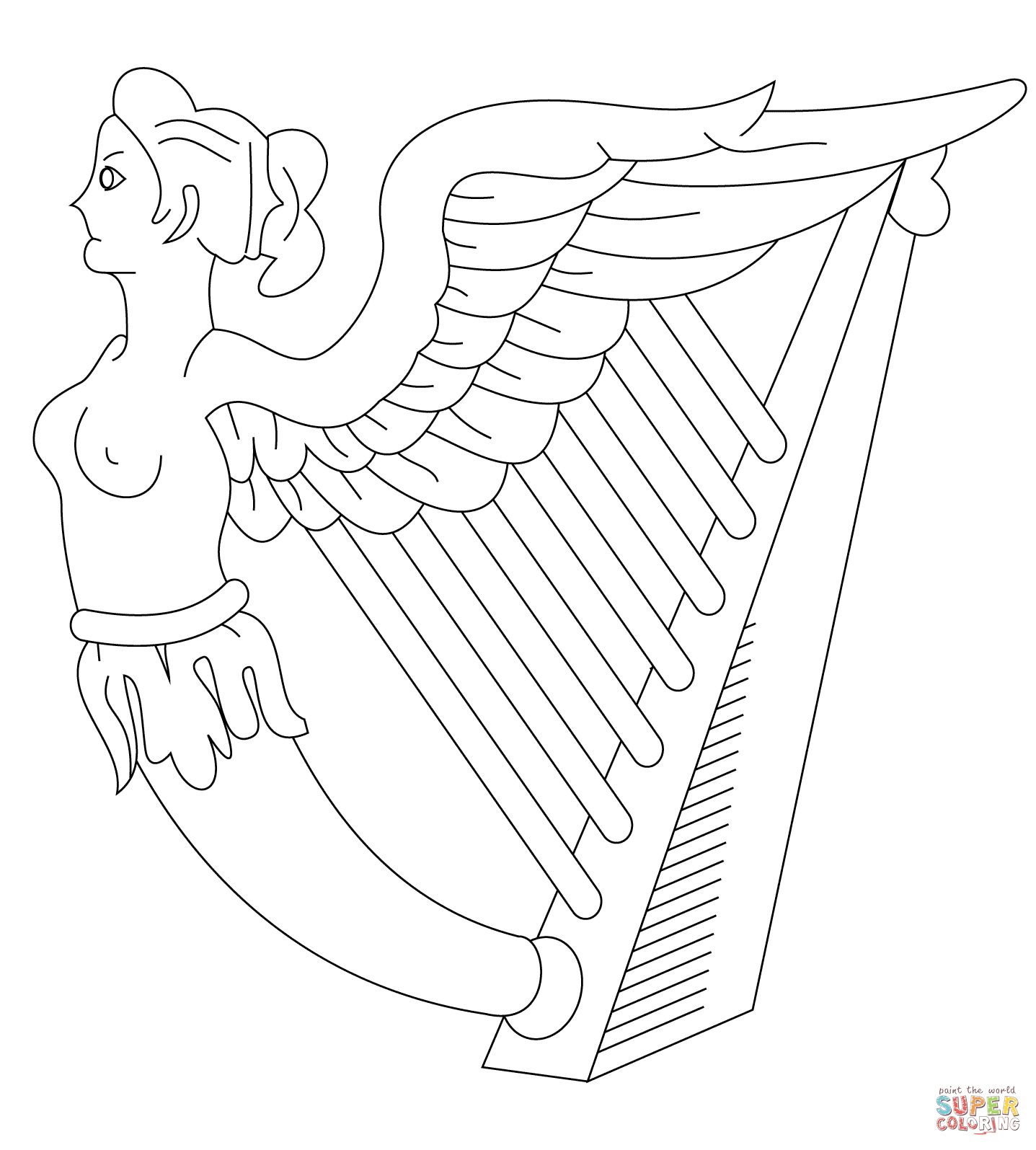 Çocuklar İçin  Ülkeler Medeniyetler irlanda Boyama Sayfaları 