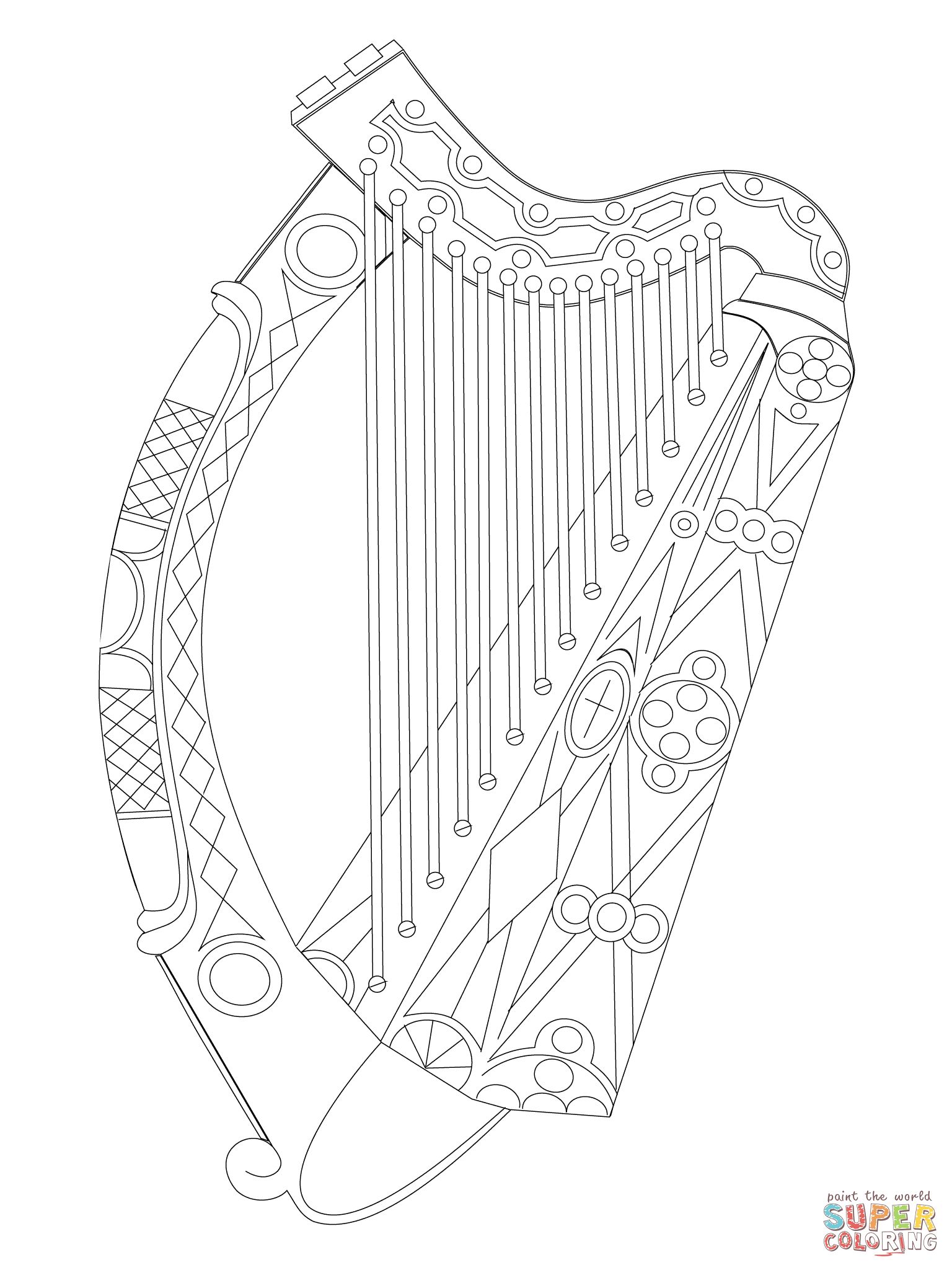 Çocuklar İçin  Ülkeler Medeniyetler irlanda Boyama Sayfaları 