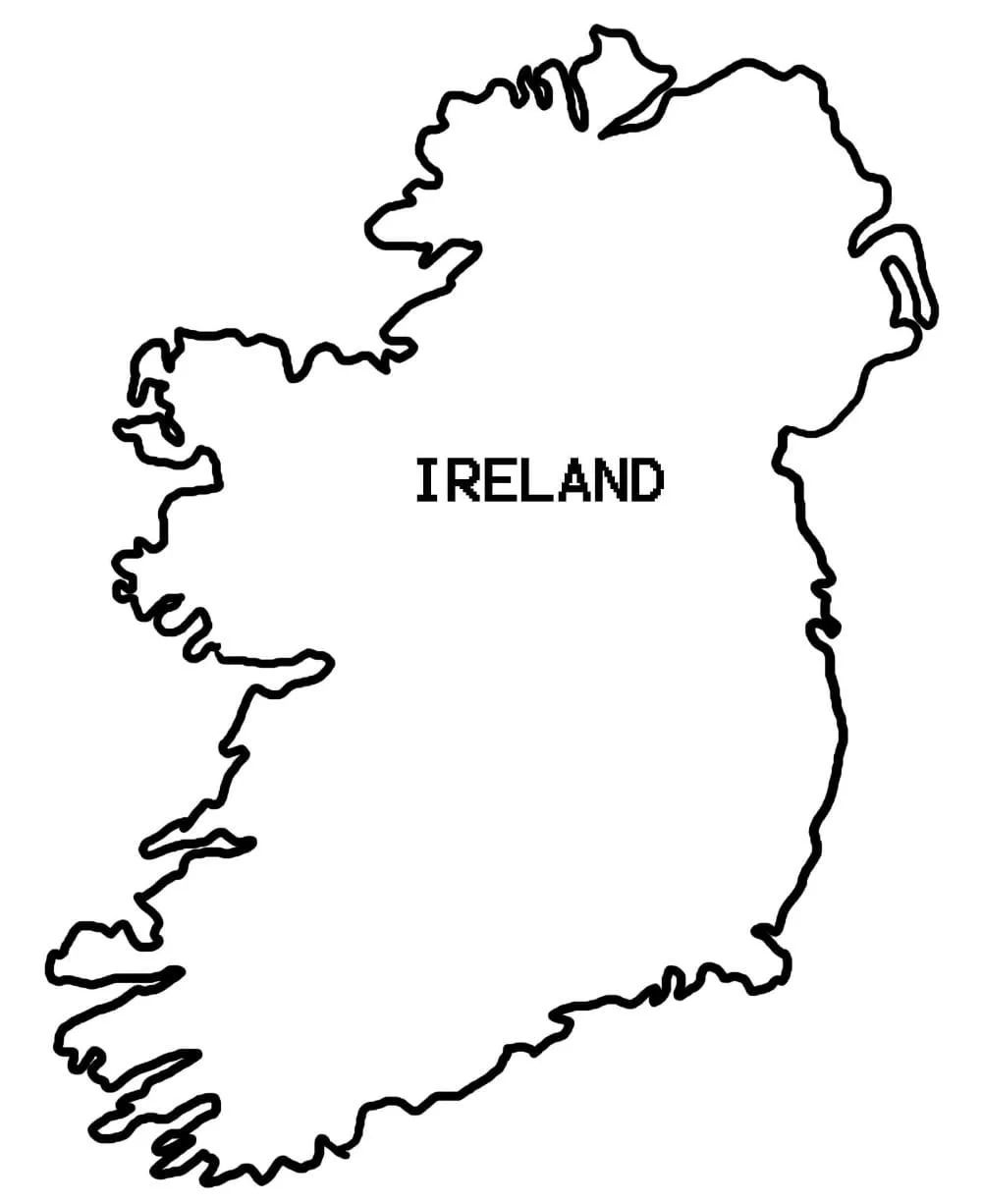 Çocuklar İçin  Ülkeler Medeniyetler irlanda Boyama Sayfaları 