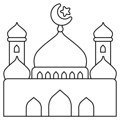 Çocuklar İçin  Ülkeler Medeniyetler islam Boyama Sayfaları 