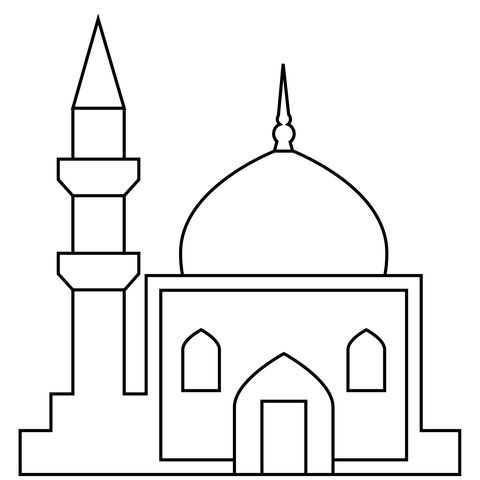 Çocuklar İçin  Ülkeler Medeniyetler islam Boyama Sayfaları 
