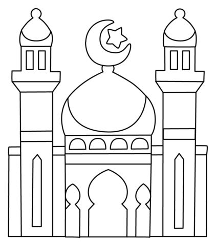 Çocuklar İçin  Ülkeler Medeniyetler islam Boyama Sayfaları 