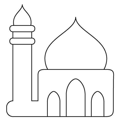 Çocuklar İçin  Ülkeler Medeniyetler islam Boyama Sayfaları 