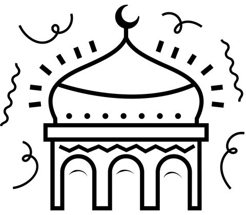 Çocuklar İçin  Ülkeler Medeniyetler islam Boyama Sayfaları 