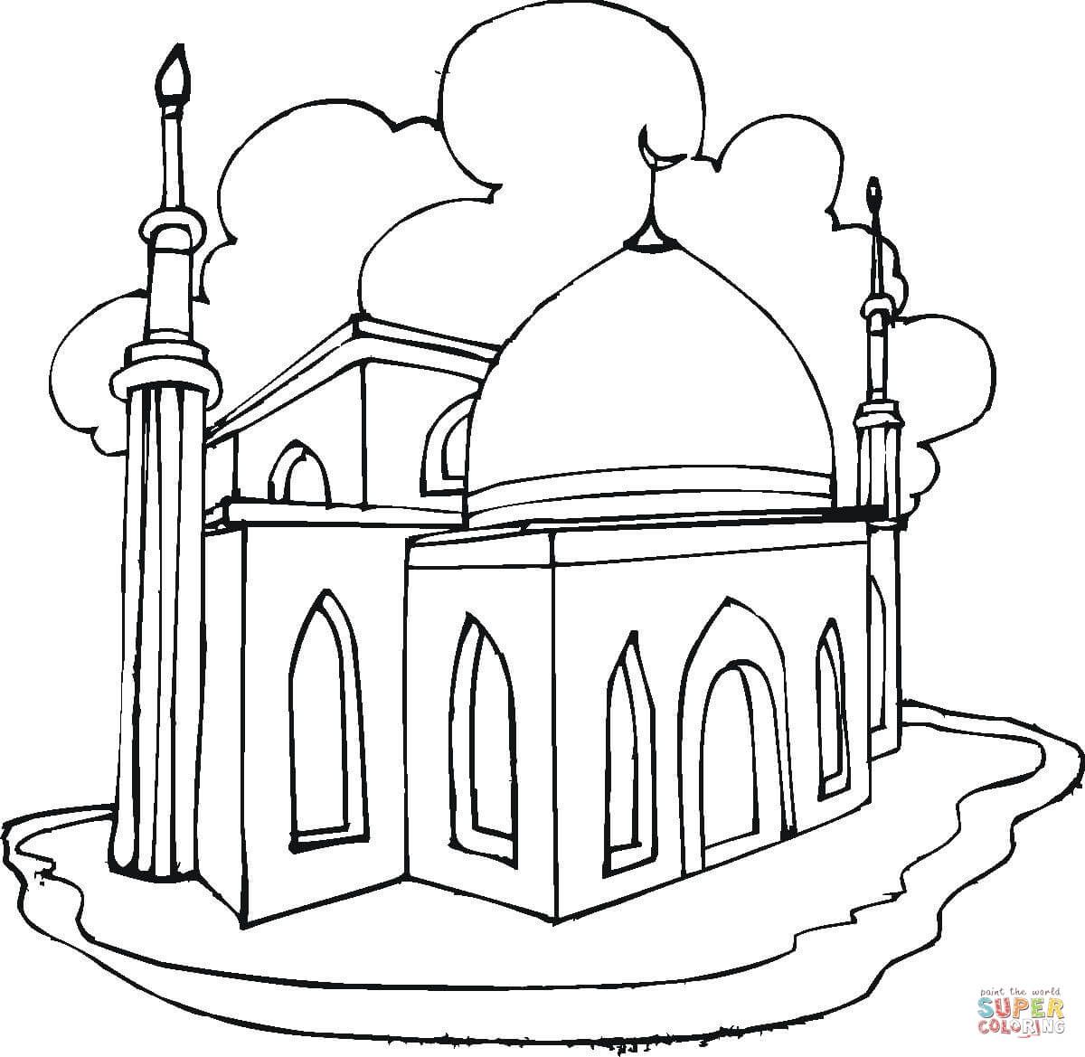 Çocuklar İçin  Ülkeler Medeniyetler islam Boyama Sayfaları 