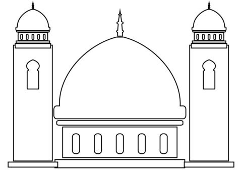 Çocuklar İçin  Ülkeler Medeniyetler islam Boyama Sayfaları 