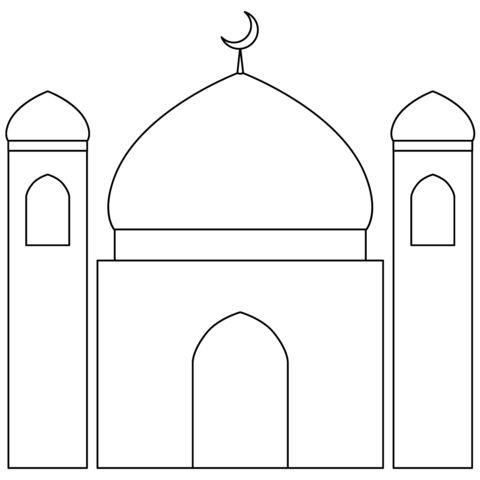 Çocuklar İçin  Ülkeler Medeniyetler islam Boyama Sayfaları 