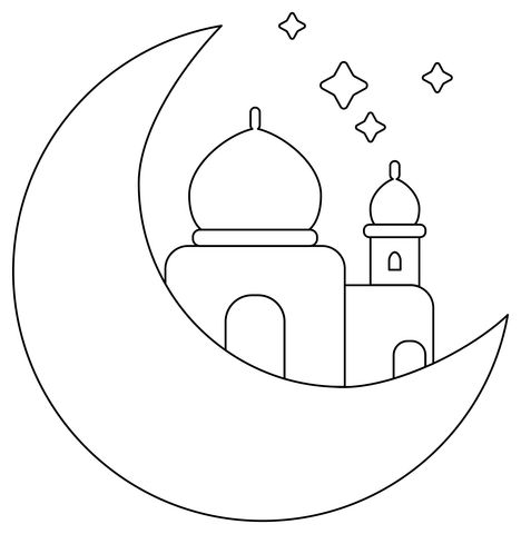 Çocuklar İçin  Ülkeler Medeniyetler islam Boyama Sayfaları 