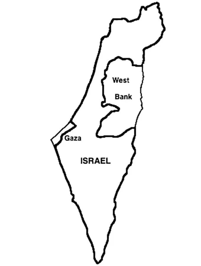 Çocuklar İçin  Ülkeler Medeniyetler israil Boyama Sayfaları 