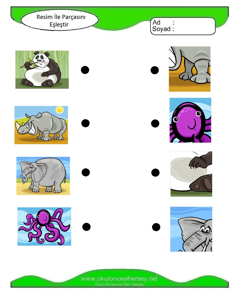 Resim İle Parçasını Eşleştir