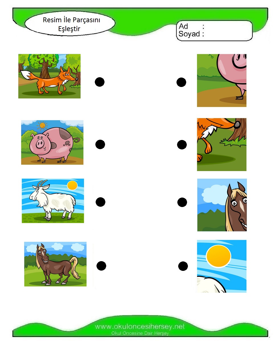 Resim İle Parçasını Eşleştir