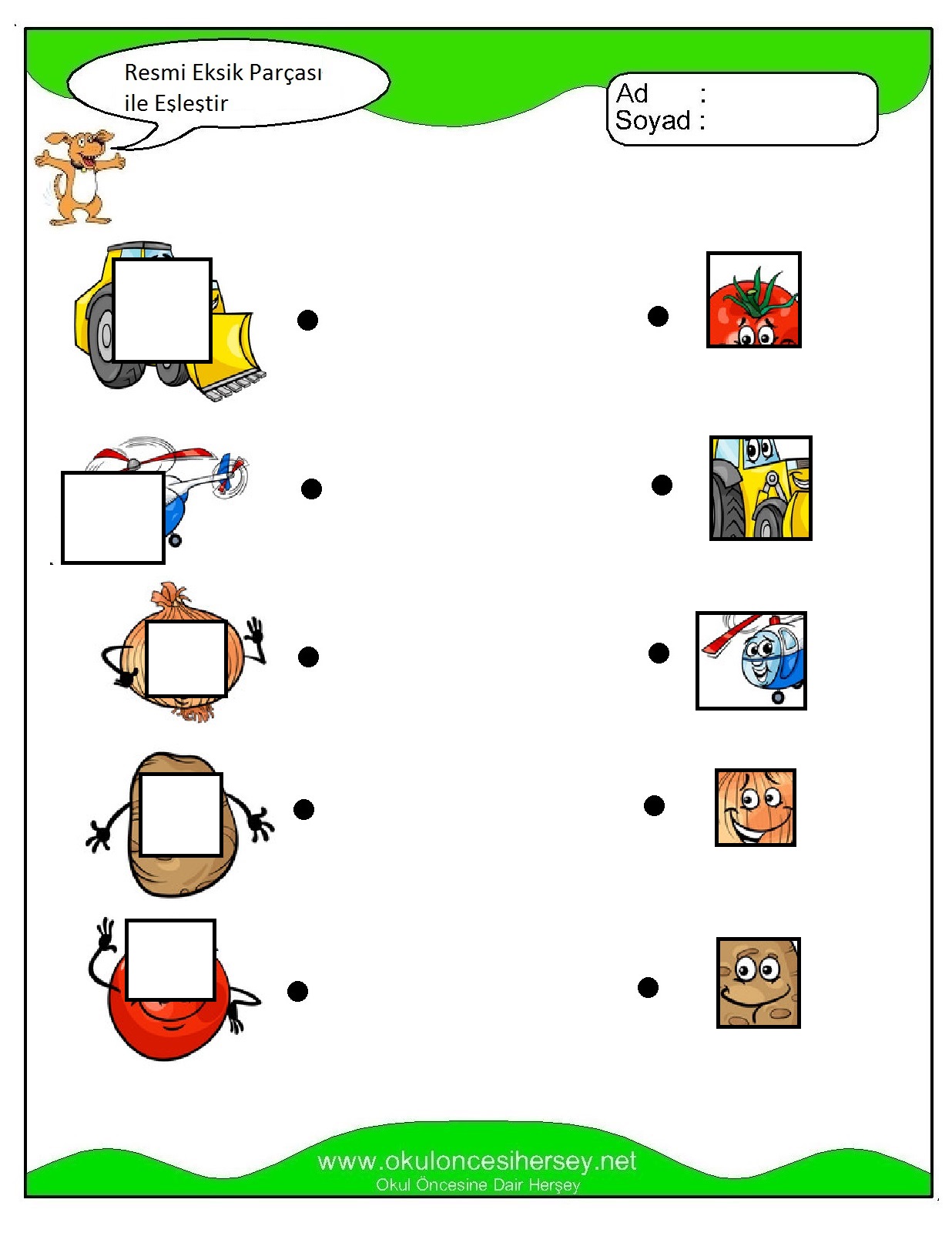 Resmi Eksik Parçası İle Eşleştir